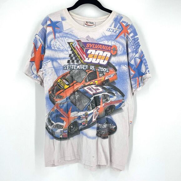 Chase Men's Y2K Magic Mile Sylvania 300 All Over Graphic T-Shirt Size M NASCAR - Picture 1 of 11